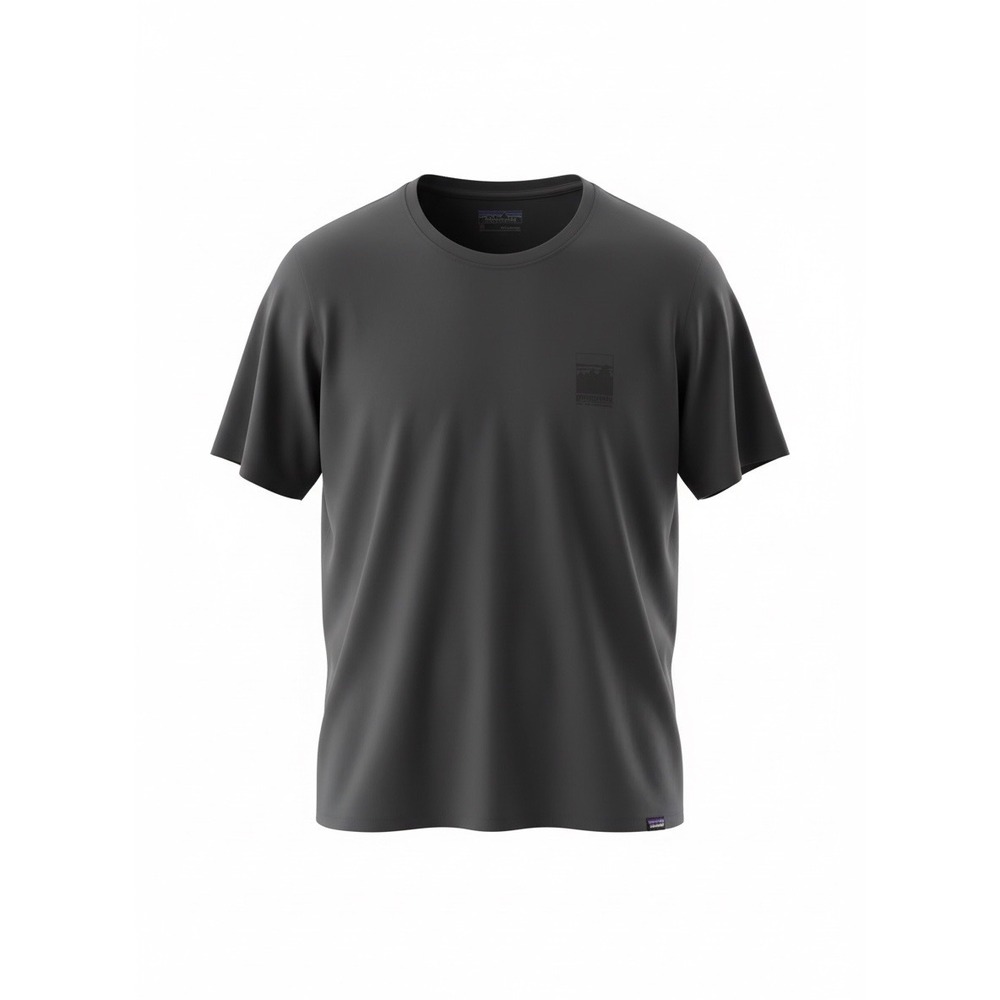 Patagonia Mens Capilene Cool Daily Graphic Shirt Black, Size Medium